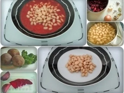 ☆…alle Jahre wieder…☆… Rote Bete Suppe mit weißen Bohnen - Rezept - Bild Nr. 2