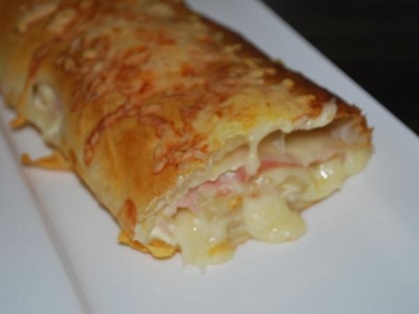 Schneller pikanter Blätterteigstrudel - Rezept