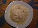 Spaghetti mit Schinken- Kräuter Soße - Rezept