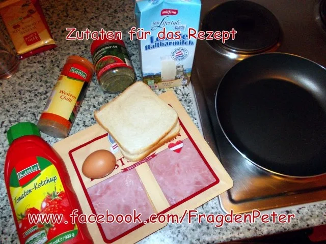 Schinken - Käse Toast im Eiermantel - Rezept - Bild Nr. 2