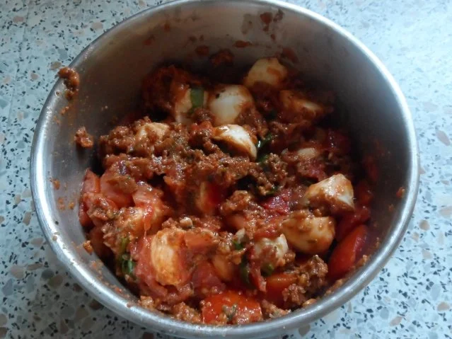 Vorspeisen: Mozzarella mit karamellisierten Ofen-Tomaten und Zitronen-Kapern-Pesto - Rezept - Bild Nr. 9