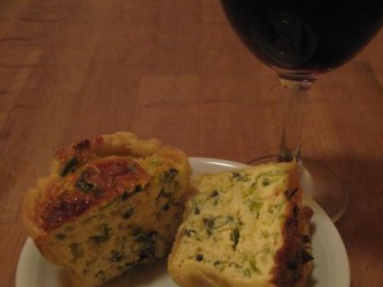 Käse-Lauch-Quiches - Rezept mit Bild - kochbar.de