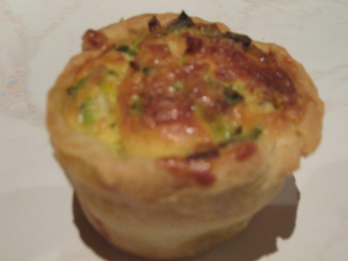 Käse-Lauch-Quiches - Rezept mit Bild - kochbar.de