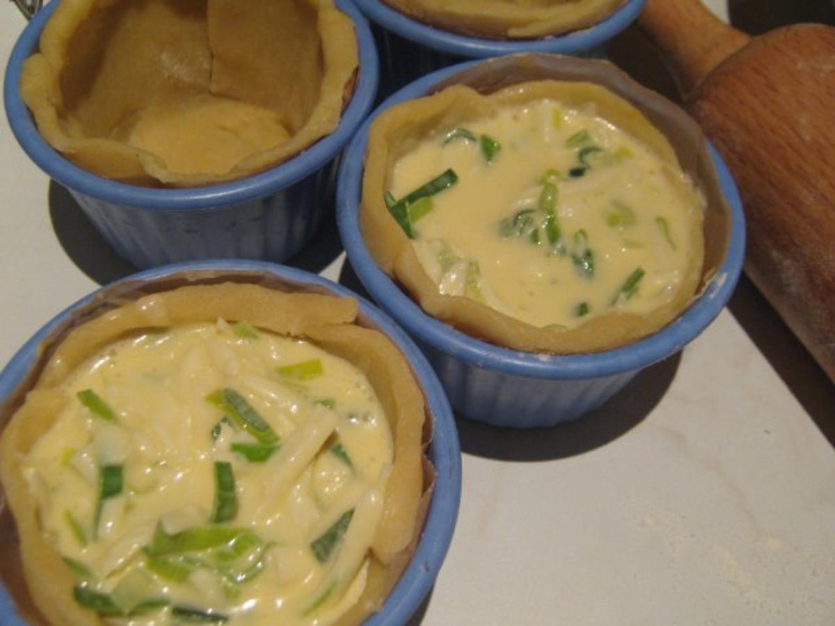 Käse-Lauch-Quiches - Rezept - Bild Nr. 5