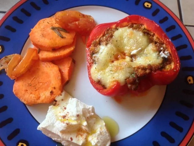 Gefüllte Paprika mit Hackfleisch und Mozarella - Rezept - Bild Nr. 8