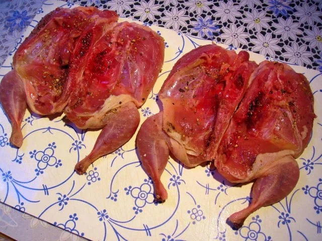 Butter-Wachteln auf bunter Salatplatte - Rezept - Bild Nr. 6