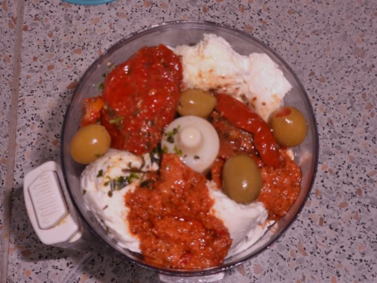 Pasten/Dips: Mediterrane Käse-Tomaten-Creme - Rezept - Bild Nr. 2
