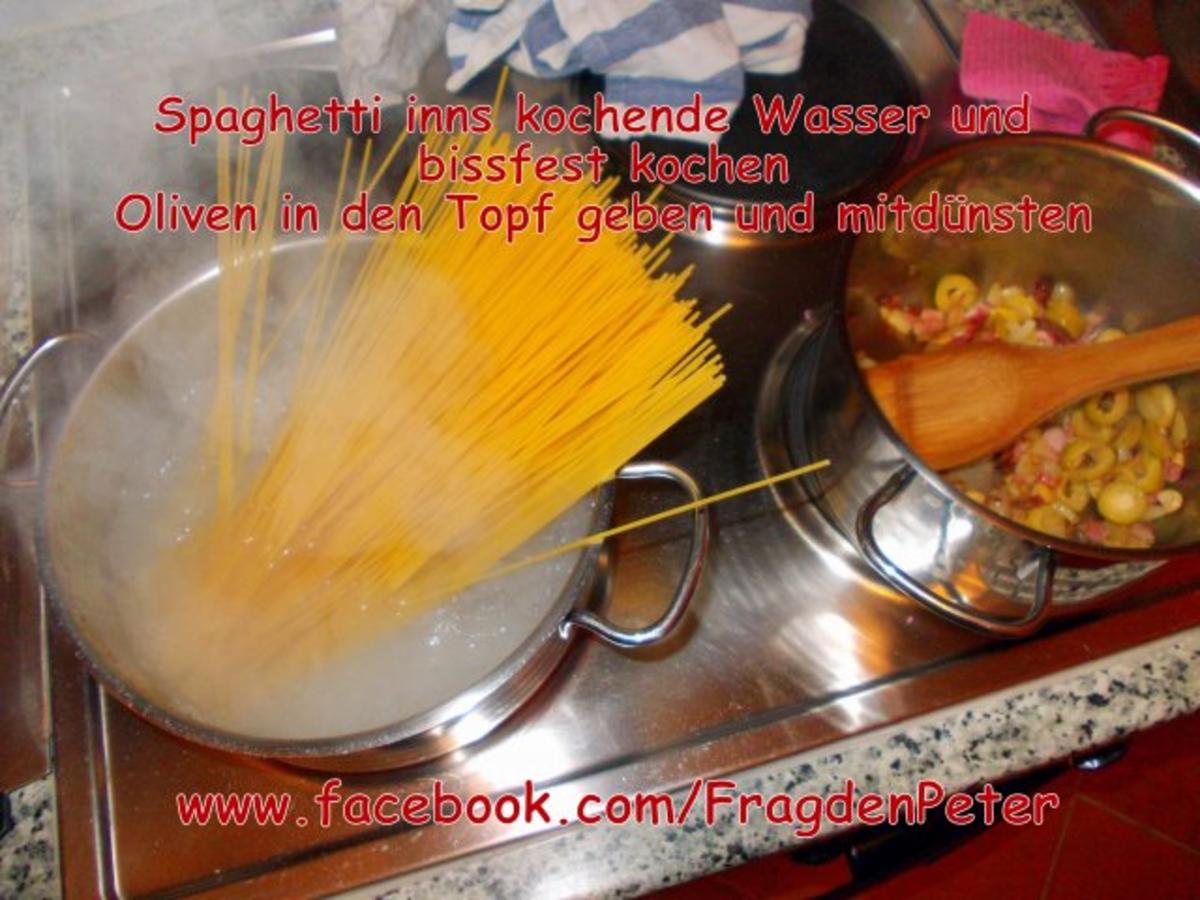 Feurige Sardellen-Pfefferoni  Spaghetti mit Paprika-Olivensoße - Rezept - Bild Nr. 8