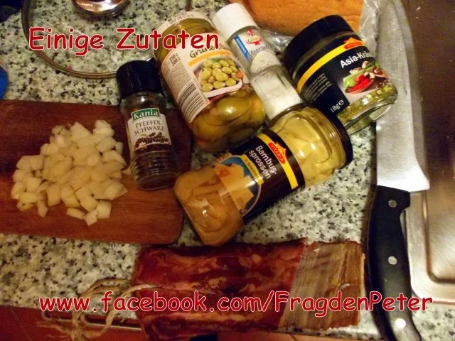 Feurige Sardellen-Pfefferoni  Spaghetti mit Paprika-Olivensoße - Rezept - Bild Nr. 4