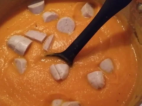 Rezept: Mörensuppe mit Bratwursteinlage Bild Nr. 5 Mörensuppe mit Bratwursteinlage - Rezept - Bild Nr. 5