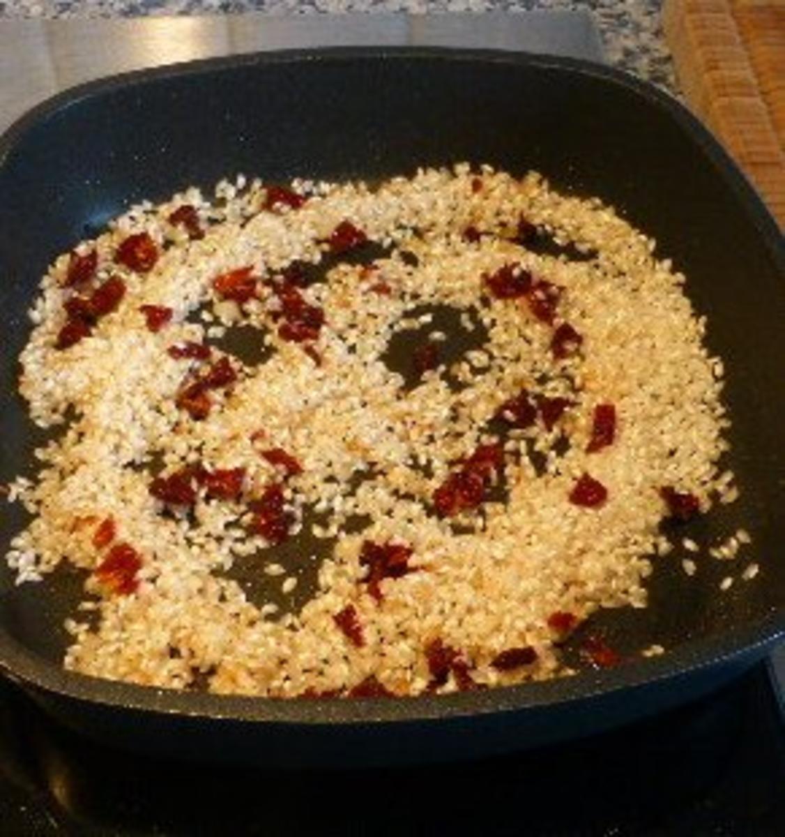 Reis mit Linsen und Pilzen,dazu Kaninchenkeulen - Rezept - Bild Nr. 3