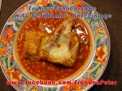 Feurige Bohnensuppe mit " Gefällt mir"  Käseeinlage - Rezept