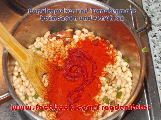 Feurige Bohnensuppe mit " Gefällt mir"  Käseeinlage - Rezept - Bild Nr. 7