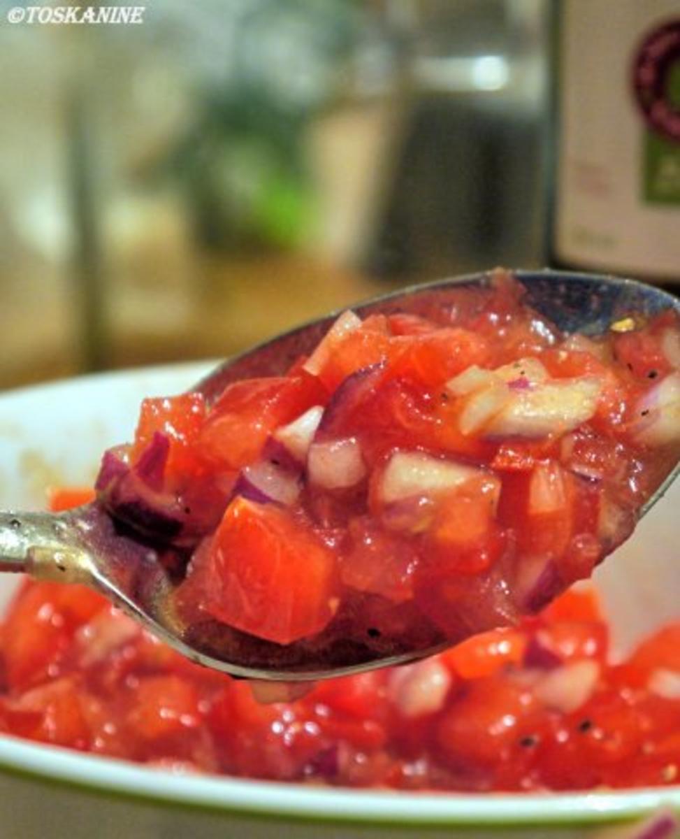 Glasierte Hackbällchen und pikante Kartoffeln mit Tomaten-Salsa - Rezept - Bild Nr. 4