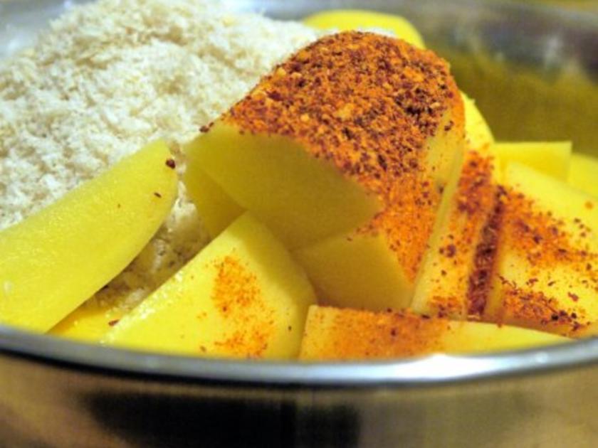 Glasierte Hackbällchen und pikante Kartoffeln mit Tomaten Salsa ... Glasierte Hackbällchen und pikante Kartoffeln mit Tomaten Salsa ...