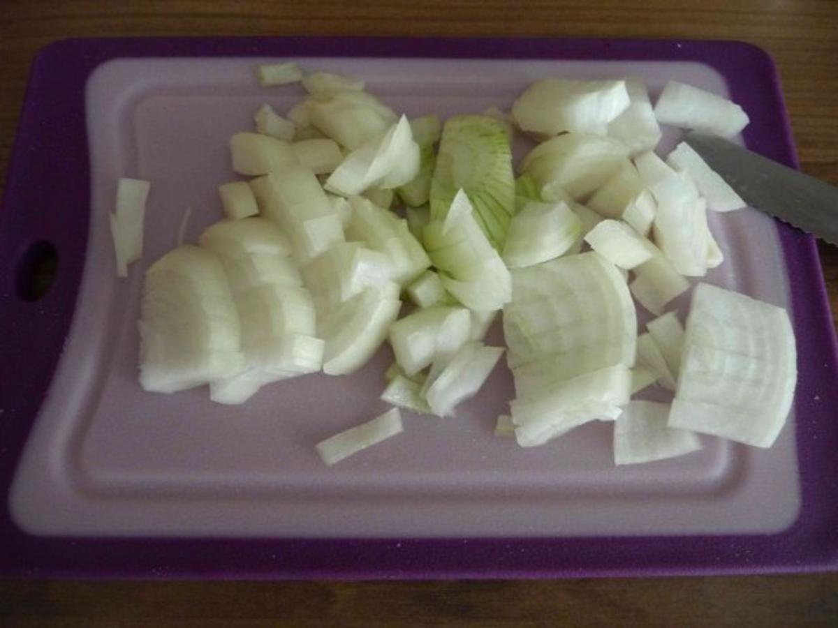Vegan :  Dinkel - Bandnudeln gebraten mit grünen Bohnen und Eisbergsalat - Rezept - Bild Nr. 4