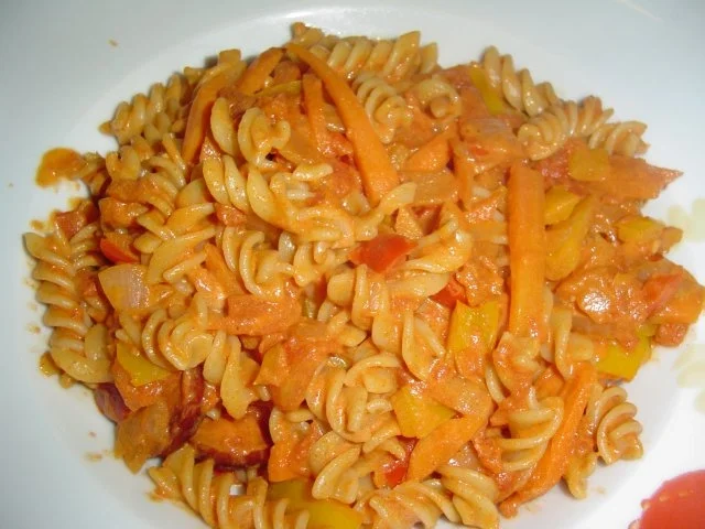 Rezept: Nudelpfanne etwas schärfer gewürzt. Bild Nr. 2 Nudelpfanne etwas schärfer gewürzt. - Rezept - Bild Nr. 2