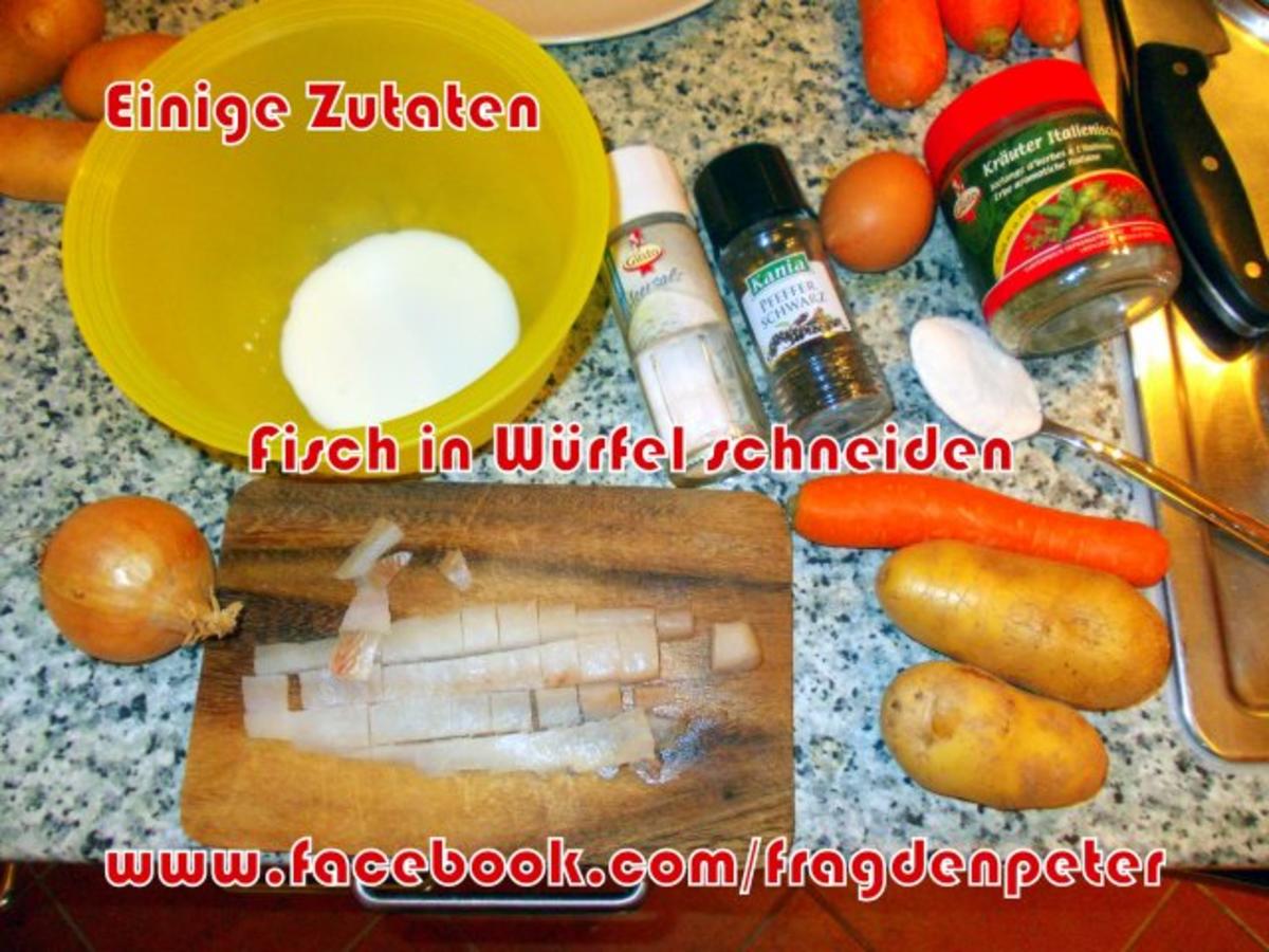 Seelachs-Kartoffelpuffer mit Knoblauch Dip - Rezept - Bild Nr. 2