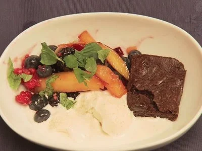 Rezept: Brownies mit Eis (Kim Sanders) Brownies mit Eis (Kim Sanders) - Rezept