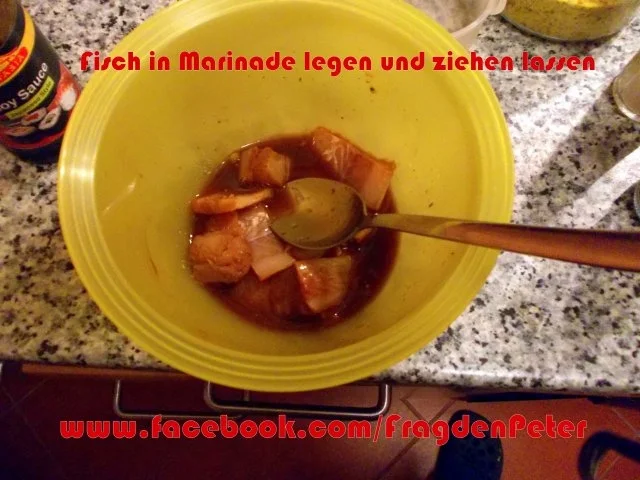 Rezept: Säuerliche Seelachs-Stücke in Bierteig mit Karotten-Soße Bild Nr. 3 Säuerliche Seelachs-Stücke in Bierteig mit Karotten-Soße - Rezept - Bild Nr. 3