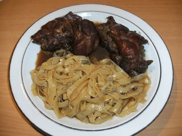 Rezept: Fleisch: Lammhaxe gefüllt Fleisch: Lammhaxe gefüllt - Rezept