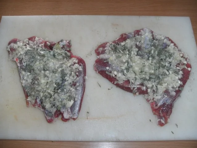 Rezept: Fleisch: Lammhaxe gefüllt Bild Nr. 5 Fleisch: Lammhaxe gefüllt - Rezept - Bild Nr. 5