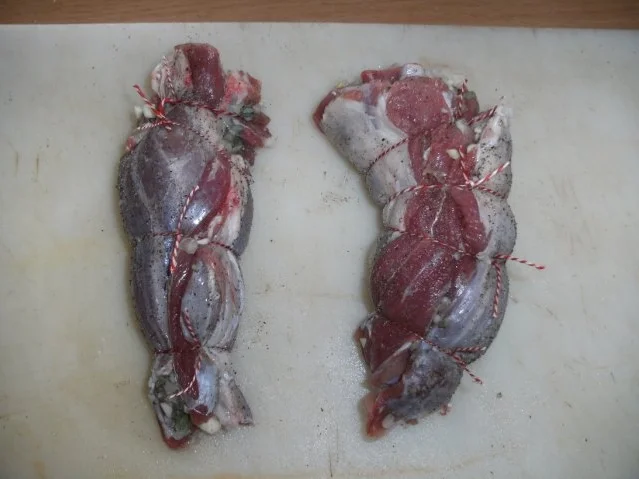 Rezept: Fleisch: Lammhaxe gefüllt Bild Nr. 6 Fleisch: Lammhaxe gefüllt - Rezept - Bild Nr. 6