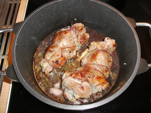 Rezept: Fleisch: Lammhaxe gefüllt Bild Nr. 7 Fleisch: Lammhaxe gefüllt - Rezept - Bild Nr. 7