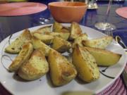 Kartoffeln: Pikante Kartoffelspalten mit Wasabi-Butter - Rezept