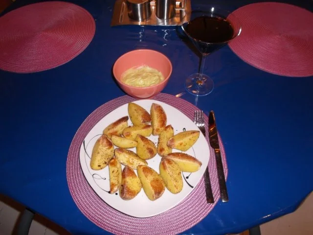 Kartoffeln: Pikante Kartoffelspalten mit Wasabi-Butter - Rezept - Bild Nr. 6