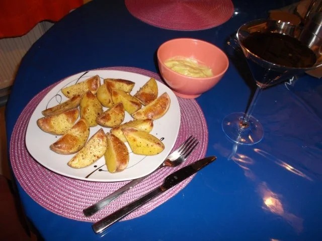 Kartoffeln: Pikante Kartoffelspalten mit Wasabi-Butter - Rezept - Bild Nr. 7