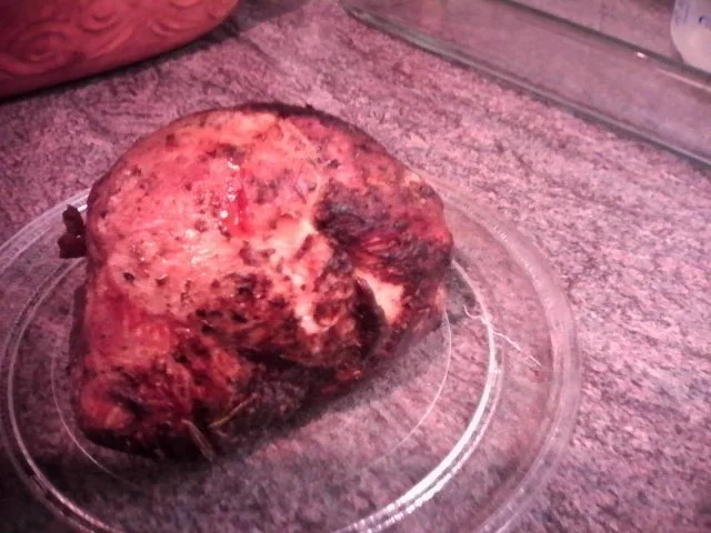 Schinkenbraten - Schweinebraten mit Kartoffelbaumkuchen und Rosenkohl/Speck-Gemüse - Rezept - Bild Nr. 4