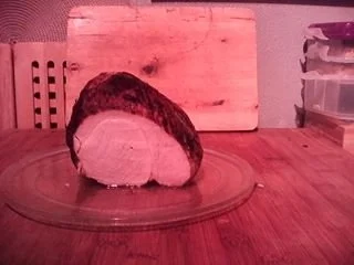 Schinkenbraten - Schweinebraten mit Kartoffelbaumkuchen und Rosenkohl/Speck-Gemüse - Rezept - Bild Nr. 5