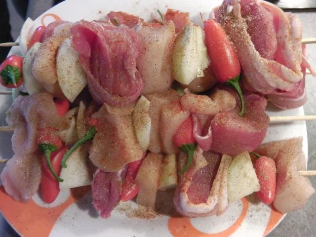 Feiner Hausherrenspieß mit feurigem ungarischem Letscho - Rezept - Bild Nr. 4