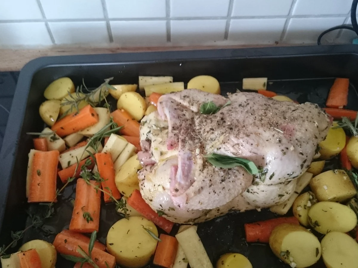 Hähnchen aus dem Ofen - Rezept - Bild Nr. 2