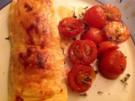 Lachs im Blätterteig dazu karamellisierte Tomaten - Rezept