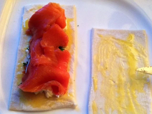 Rezept: Lachs im Blätterteig dazu karamellisierte Tomaten Bild Nr. 7 Lachs im Blätterteig dazu karamellisierte Tomaten - Rezept - Bild Nr. 7