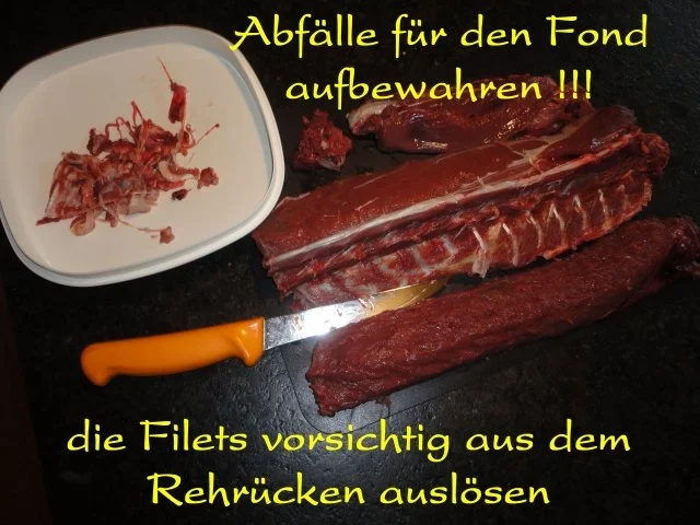 Reh Filet mit 2 erlei Saucen - Rezept - Bild Nr. 3