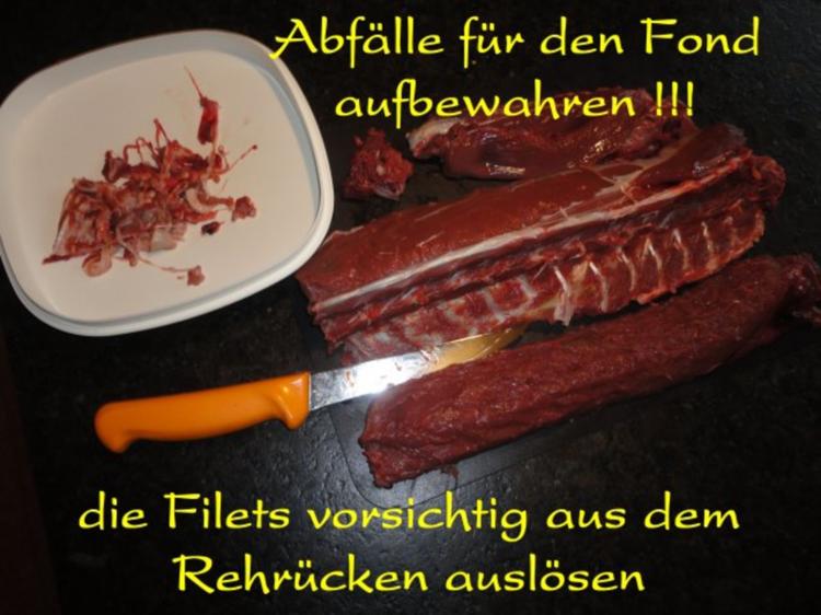 Reh Filet mit 2 erlei Saucen - Rezept mit Bild - kochbar.de