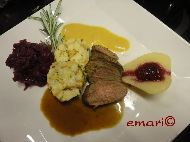 Reh Filet mit 2 erlei Saucen - Rezept - Bild Nr. 2