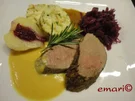 Rezept: Reh Filet mit 2 erlei Saucen Reh Filet mit 2 erlei Saucen - Rezept