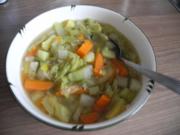 Vegan : Wirsing - Gemüse - Eintopf mit Graupen - Rezept