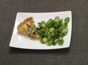 Pilztarte mit Feldsalat - Rezept