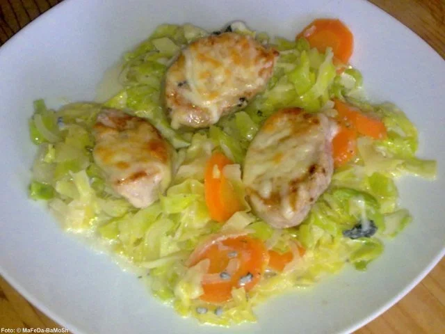 Gratiniertes Filet auf Wintergemüse - Rezept