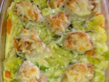 Gratiniertes Filet auf Wintergemüse - Rezept - Bild Nr. 2