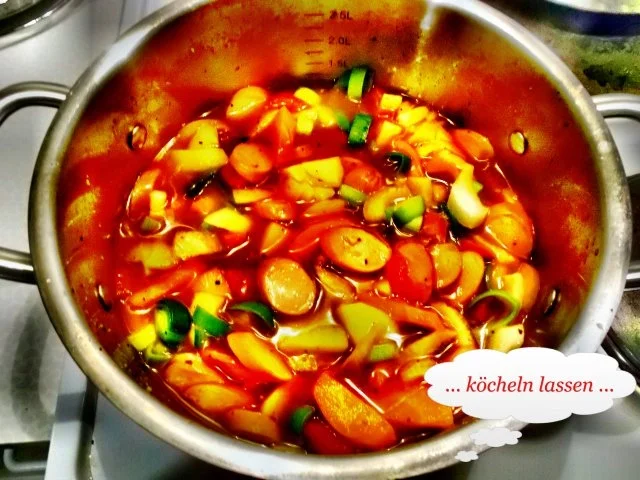 Eintopf: Bunter Würstcheneintopf - Rezept - Bild Nr. 6