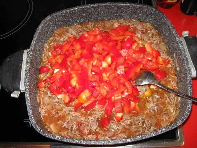 Hackfleisch Pfanne mit Paprika und Reis - Rezept - Bild Nr. 10