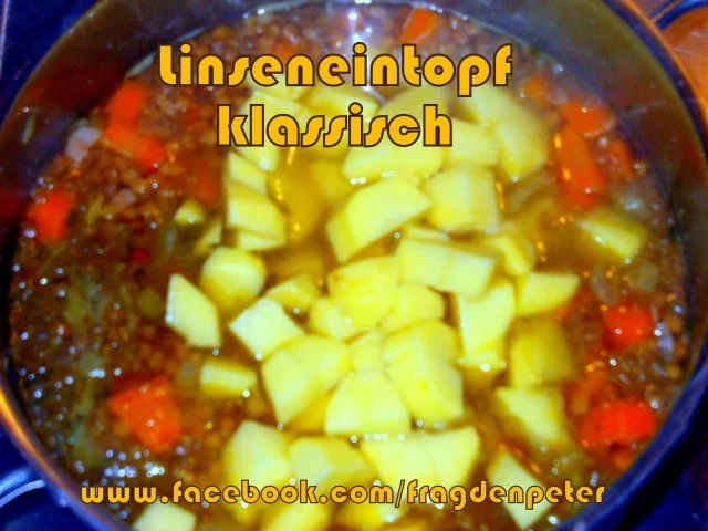 Linseneintopf mit Zwiebelspeckbrötchen - Rezept - Bild Nr. 2