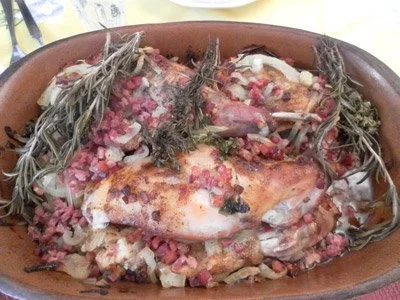 Kaninchen mit Rosmarin im Römertopf - Rezept - Bild Nr. 2
