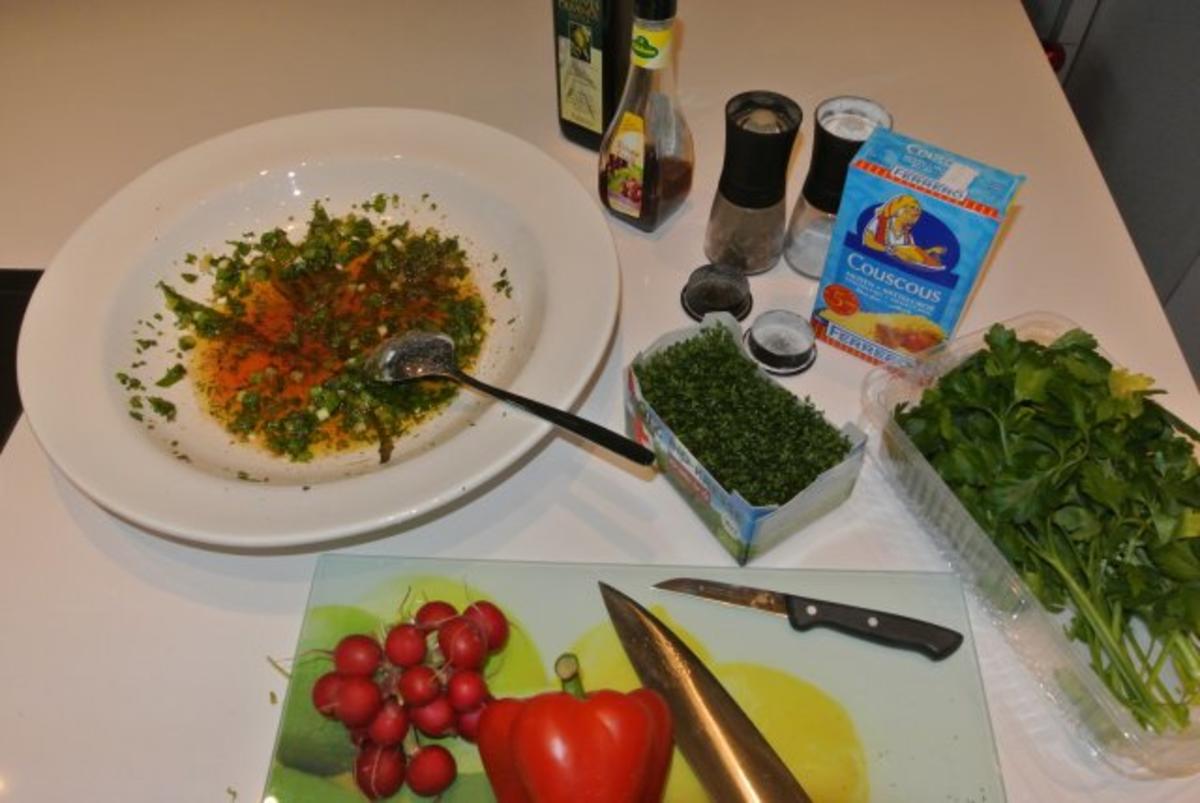 super leckerer Couscous Salat als Hauptgericht mit Hühnchen... - Rezept - Bild Nr. 3